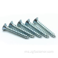 DIN7982 gred8.8 Blue White Zinc Cross Recessed Countersunk Head Tapping Screws